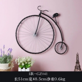 造型腳踏車-y15447-鐵雕壁飾系列-鐵材藝術
